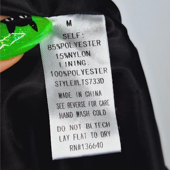 L'Atiste Embroidered Corduroy Mini Skirt Medium Wide Wale Whimsygoth Boho - Picture 5 of 10